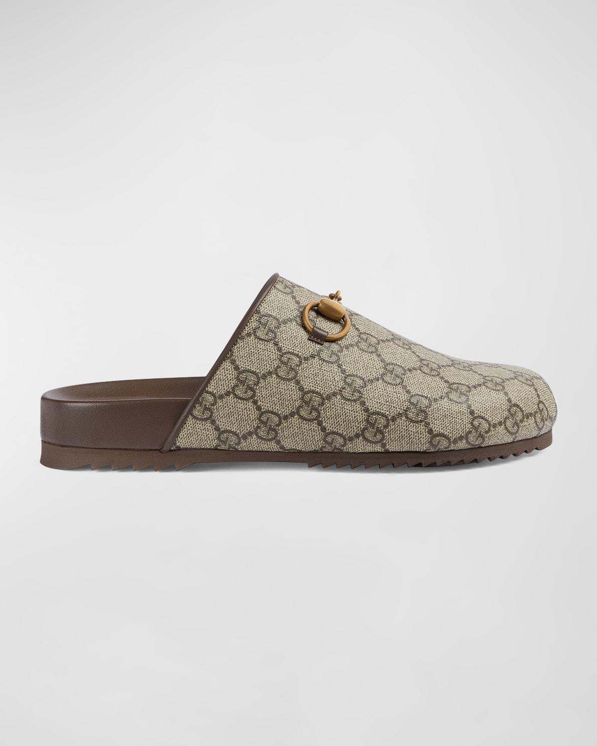 Womens Sol Monogram Coated Canvas Slides Product Image