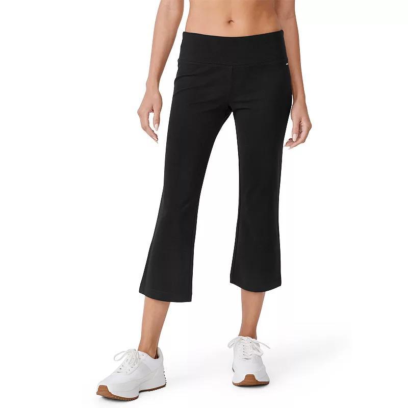 Jockey Sport Slim Flare Capris, Womens Grey Product Image