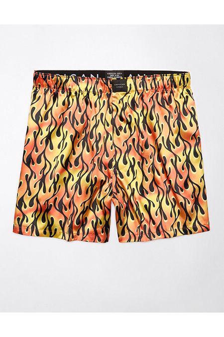 AEO Flames Satin Pocket Boxer Short Men's Product Image