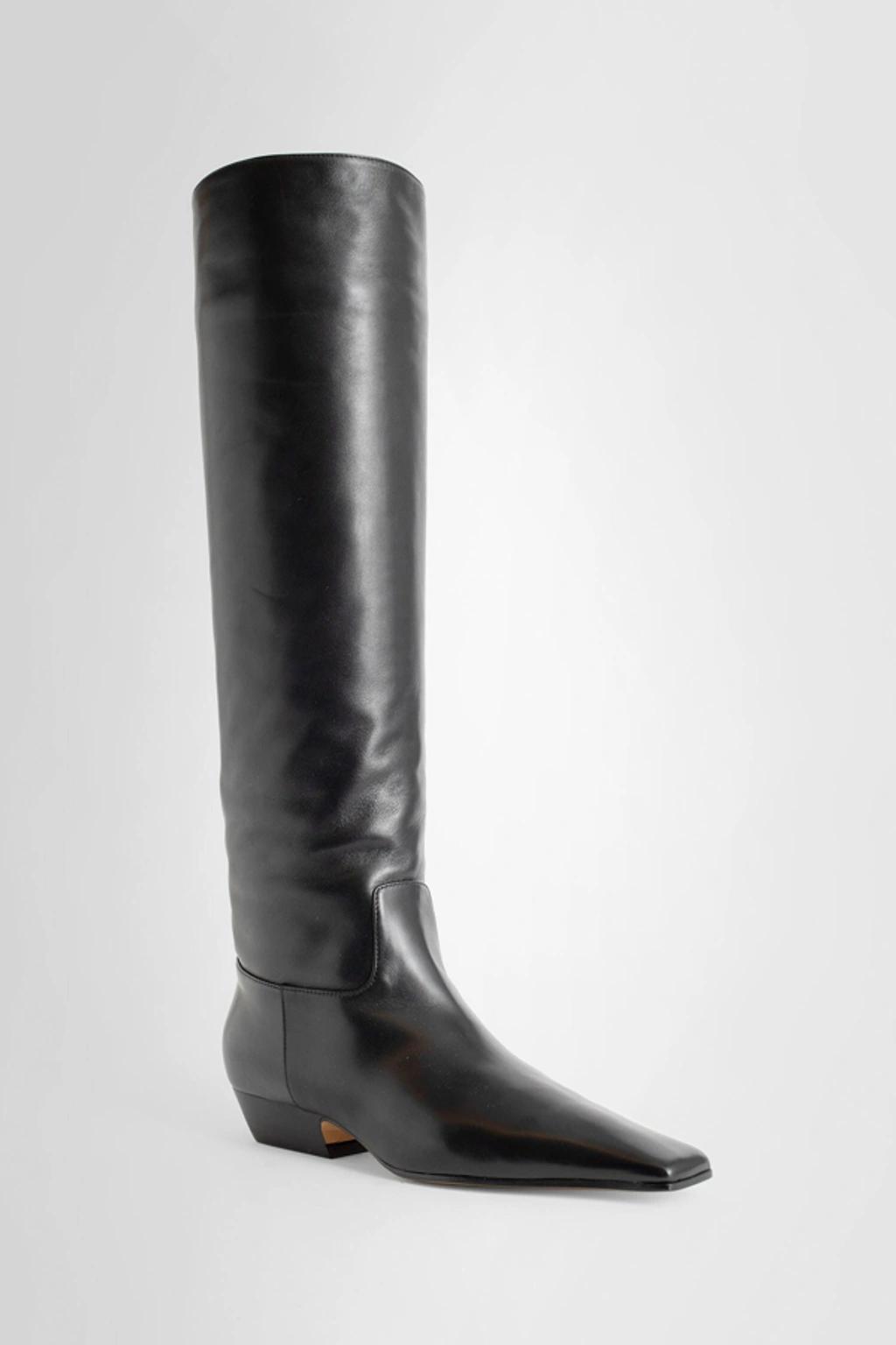 Black The Marfa Knee-high Leather Boots Product Image