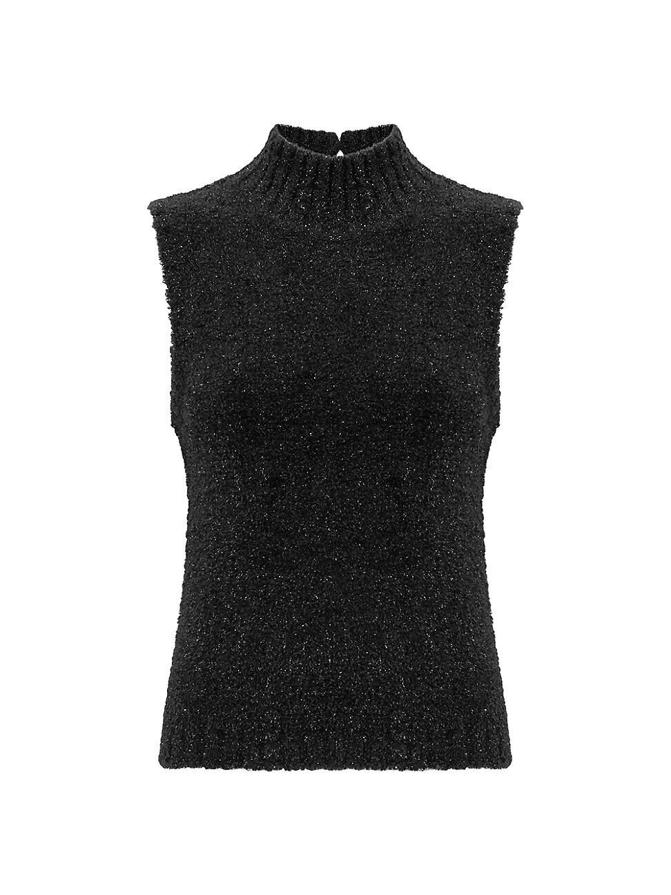 Womens Georgia Shimmer Sleeveless Sweater Product Image