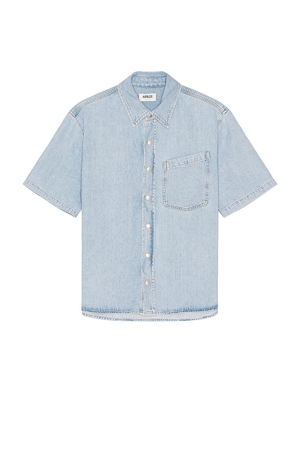 Mens Perry Denim Snap-Front Shirt Product Image