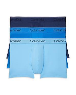 Calvin Klein Microfiber Stretch Wicking Low Rise Trunks, Pack of 3 Product Image