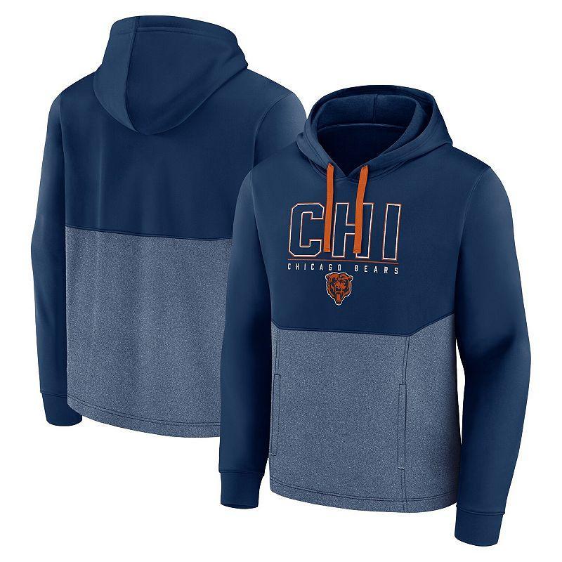 Mens Fanatics Branded Chicago Bears Successful Tri-Blend Pullover Hoodie Blue Product Image