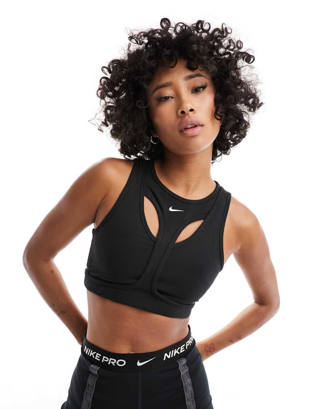 Nike Training Indy sports bra in black Product Image