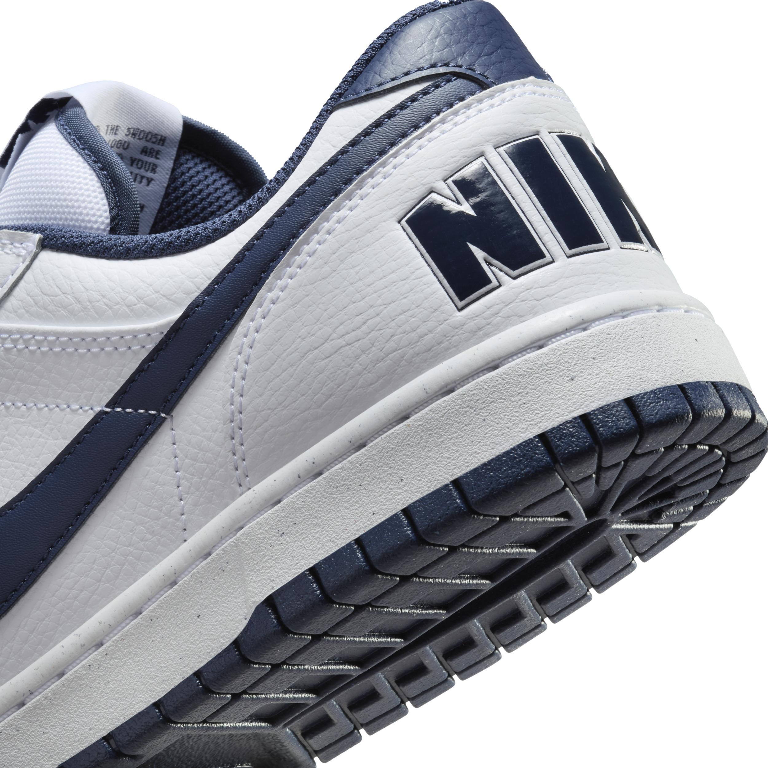 Mens Nike Big Low Sneakers, Womens White Black Navy Product Image