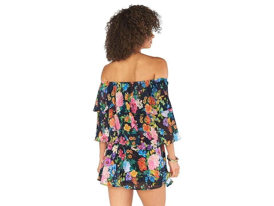 Show Me Your Mumu Triple Decker Romper (Midnight Botanical Floral) Women's Jumpsuit & Rompers One Piece Product Image