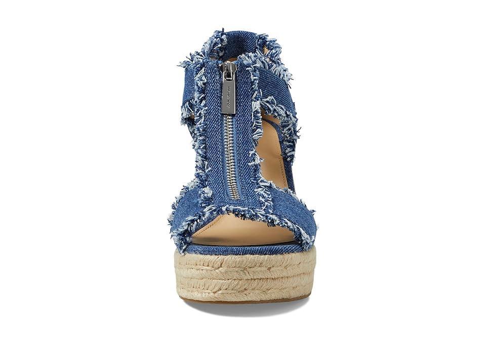 MICHAEL Michael Kors Berkley Mid Wedge (Denim) Women's Shoes Product Image