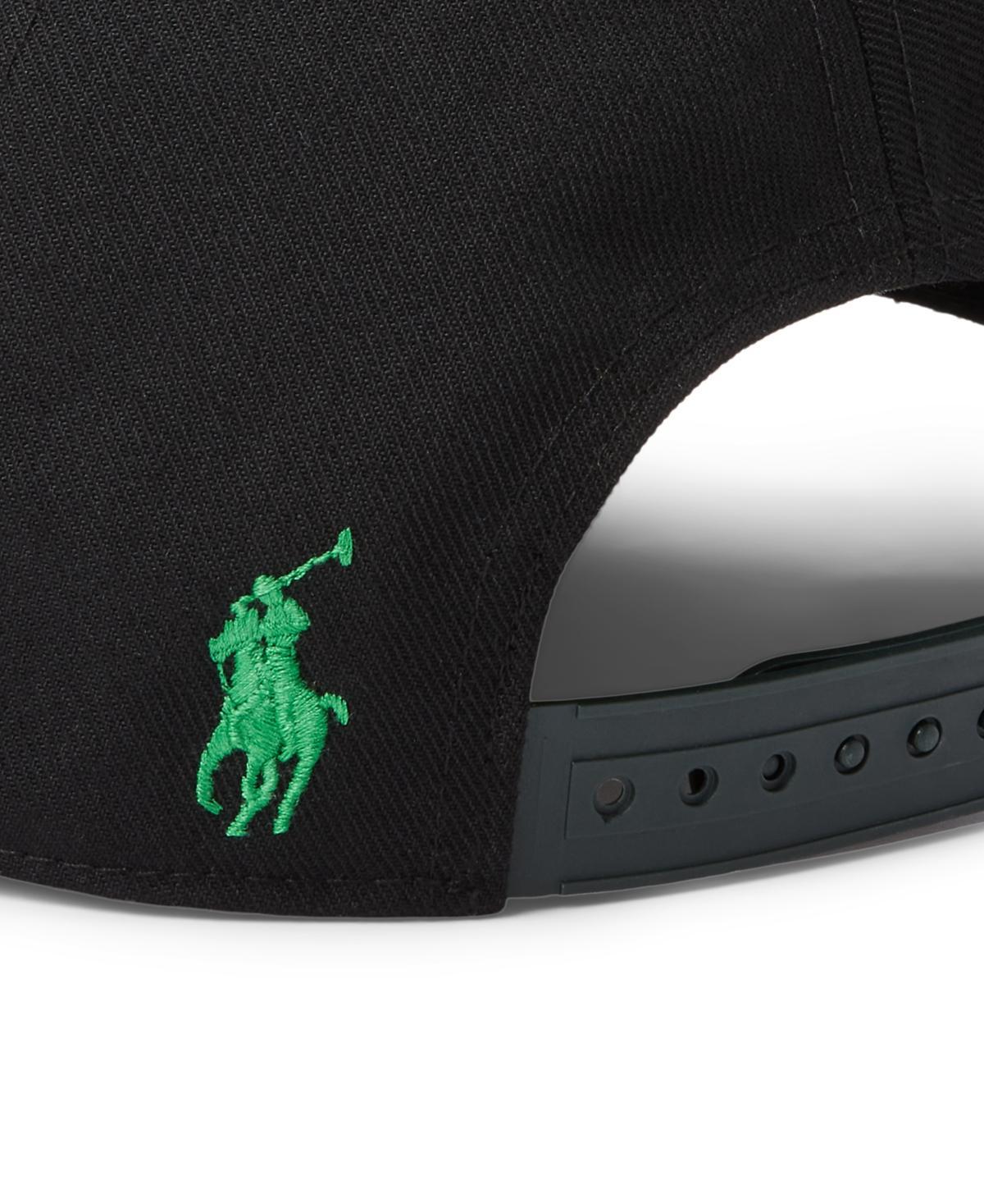 Men's Logo-embroidered Twill Ball Cap In Polo Black Product Image