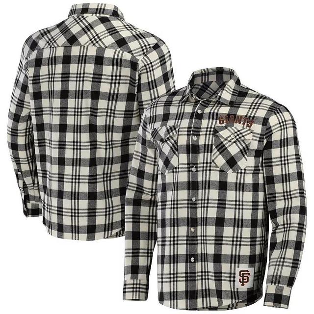 Mens Darius Rucker Collection by Fanatics San Francisco Giants Plaid Flannel Button-Up Shirt Product Image