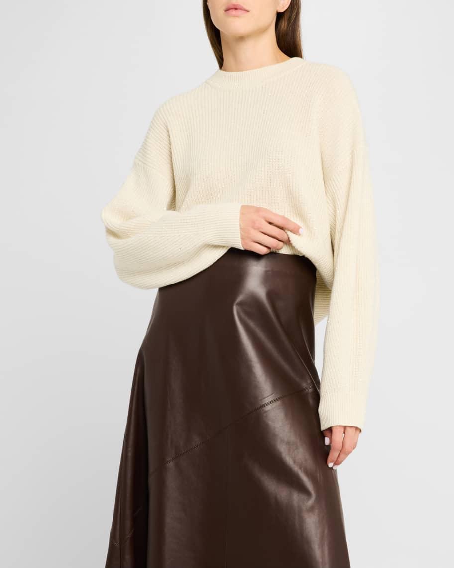 Metallic Paillette Cashmere Sweater product image