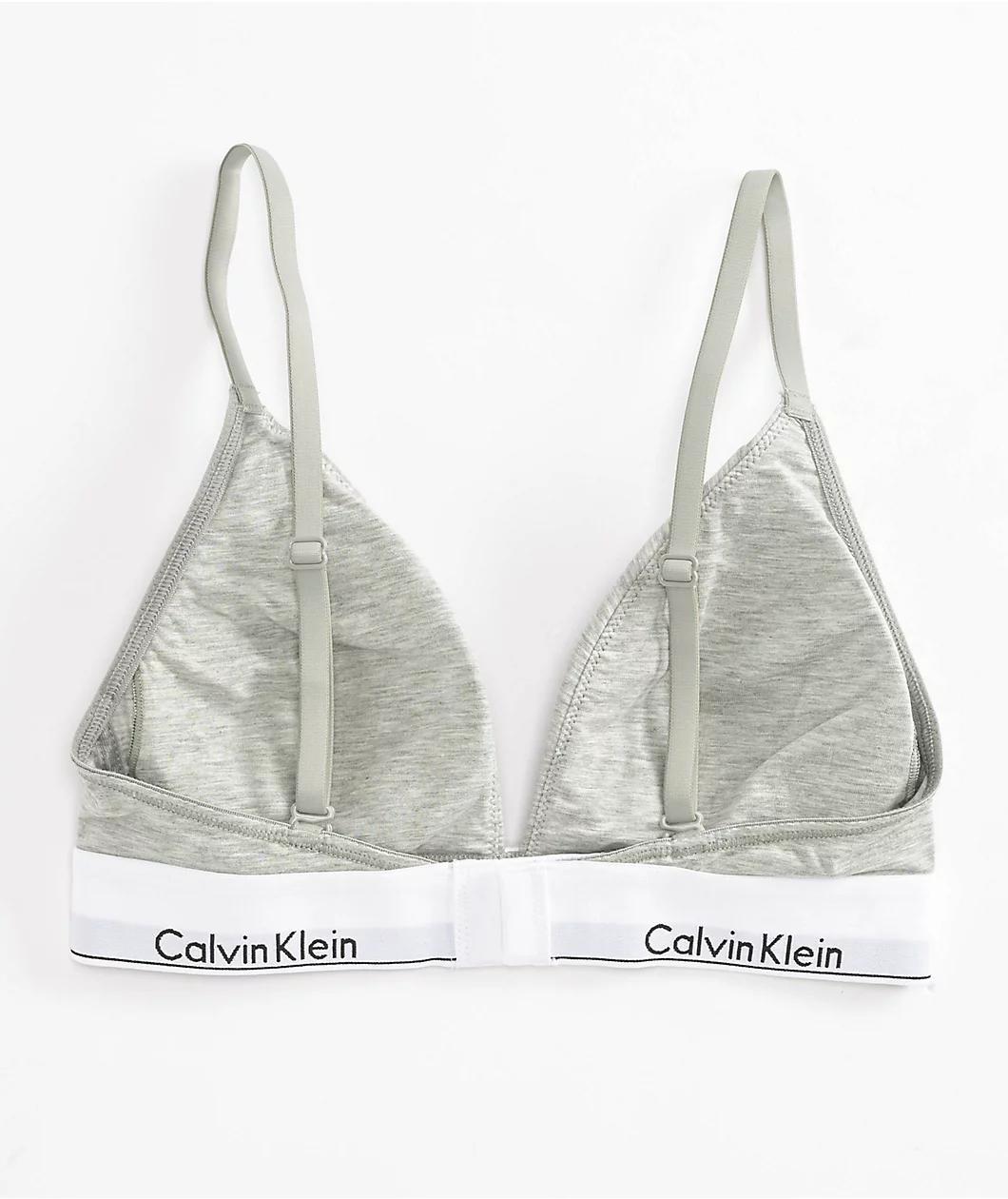 Calvin Klein Core Grey Triangle Bra Product Image