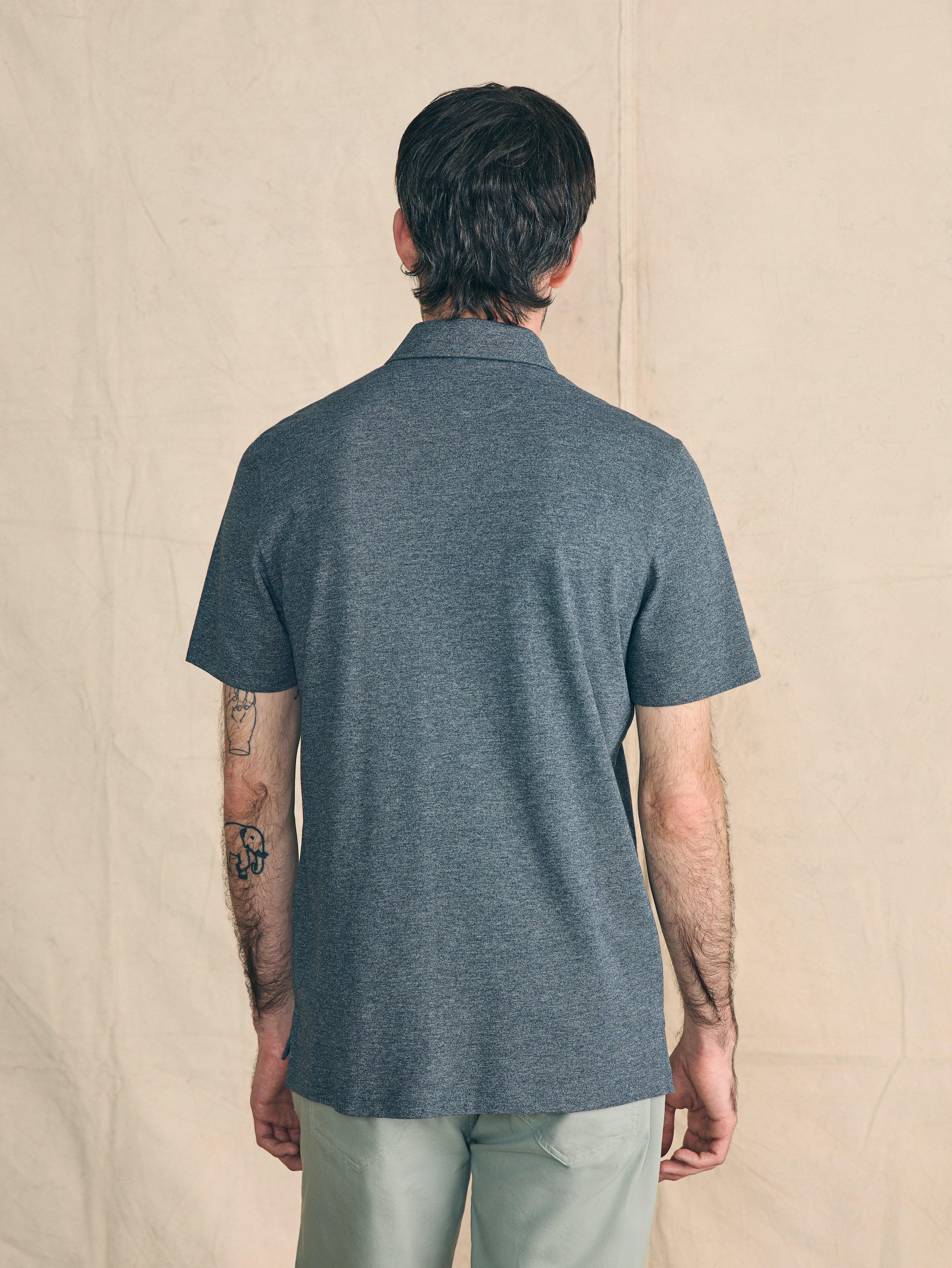 Movement™ Short-Sleeve Pique Polo Shirt - Dusty Iron Heather Male Product Image