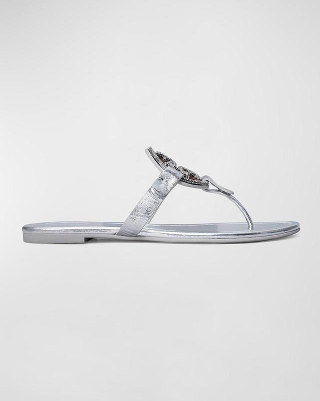 Miller Pave Medallion Thong Sandals Product Image