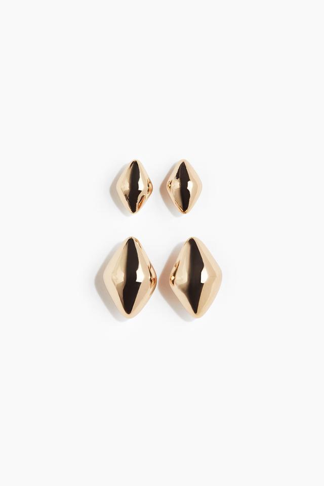 2 pairs Dome Earrings Product Image