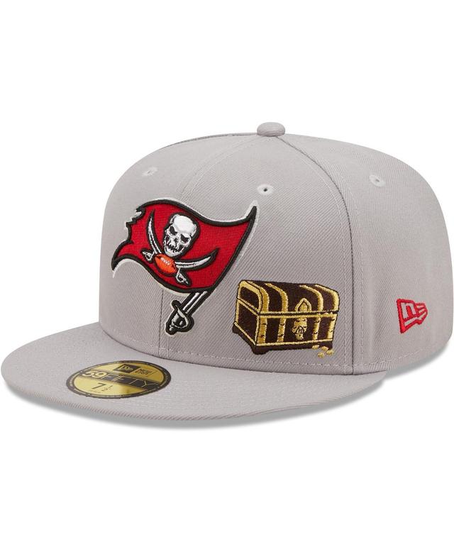 Mens New Era Gray Tampa Bay Buccaneers City Describe 59FIFTY Fitted Hat Product Image