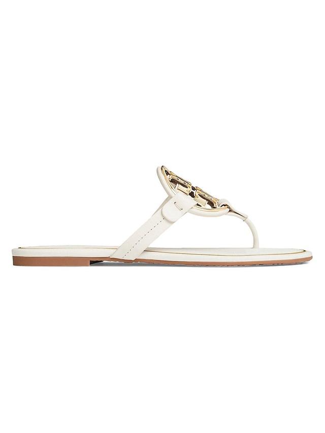 Womens Miller Metal Leather Thong Sandals Product Image