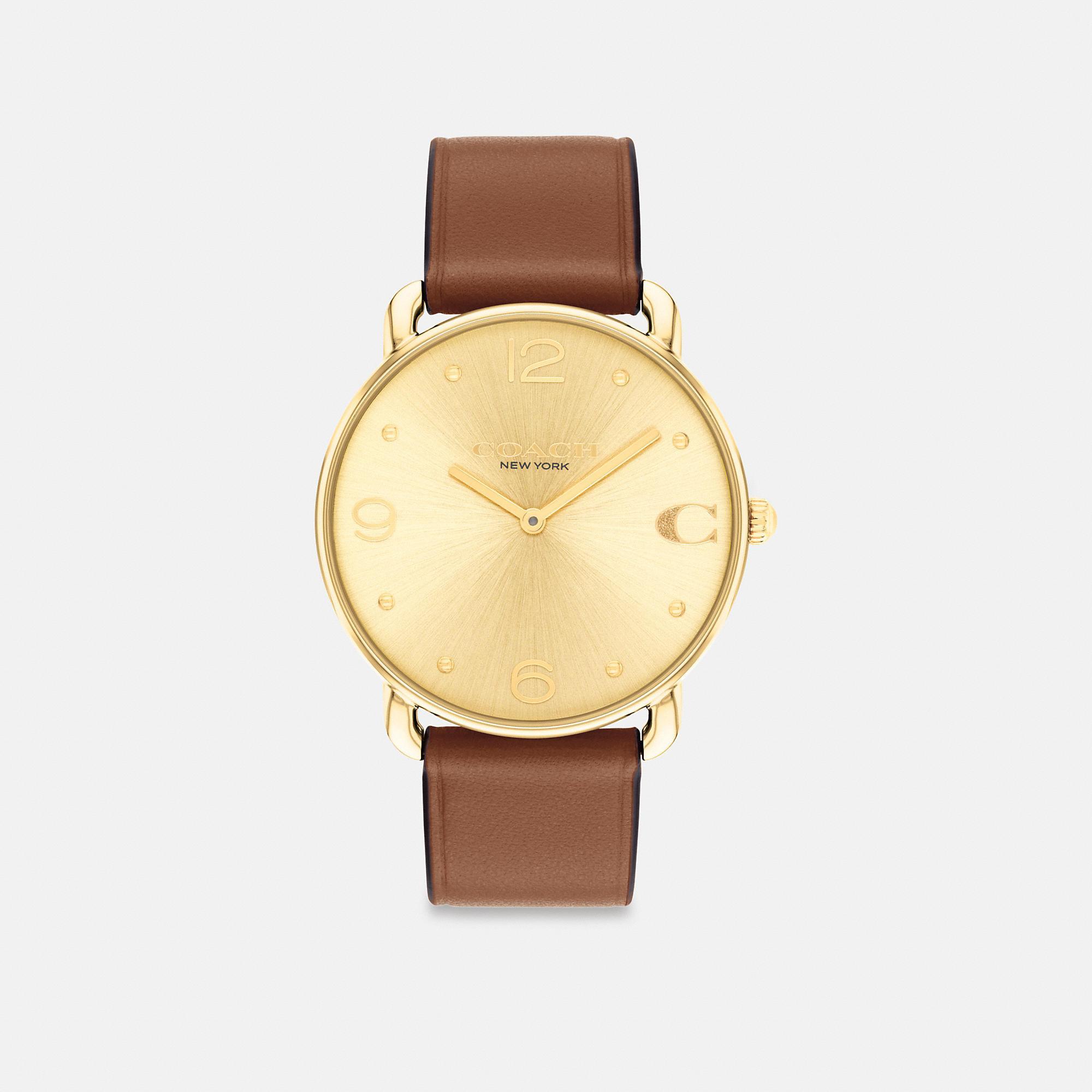 COACH Elliot Gold Tone Case Womens Watch Product Image