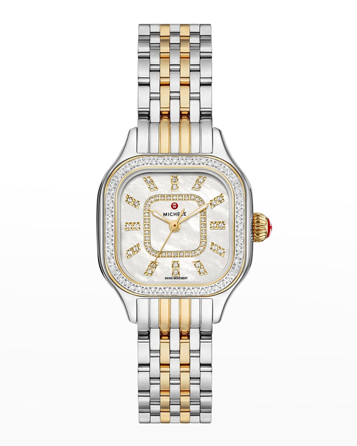 Womens Meggie Two-Tone Stainless Steel & 0.47 TCW Diamond Bracelet Watch/29MM Product Image