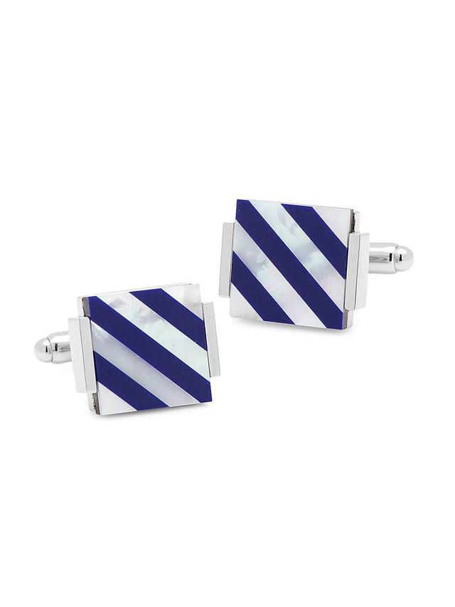 Cufflinks, Inc. Mother-Of-Pearl & Lapis Lazuli Cuff Links Product Image