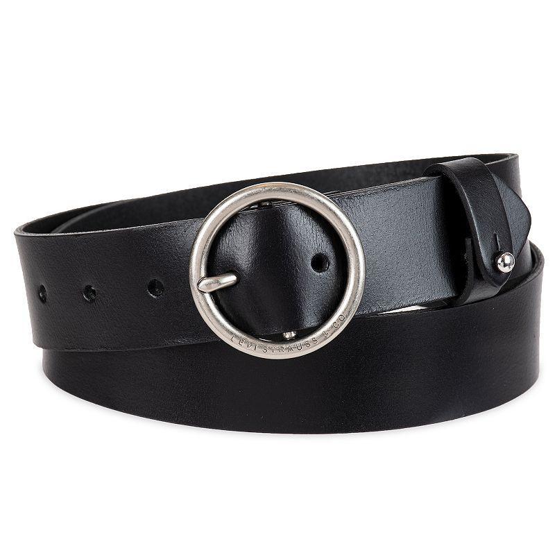 Levi's® Statement Circle Buckle Fashion Belt, Tan Product Image