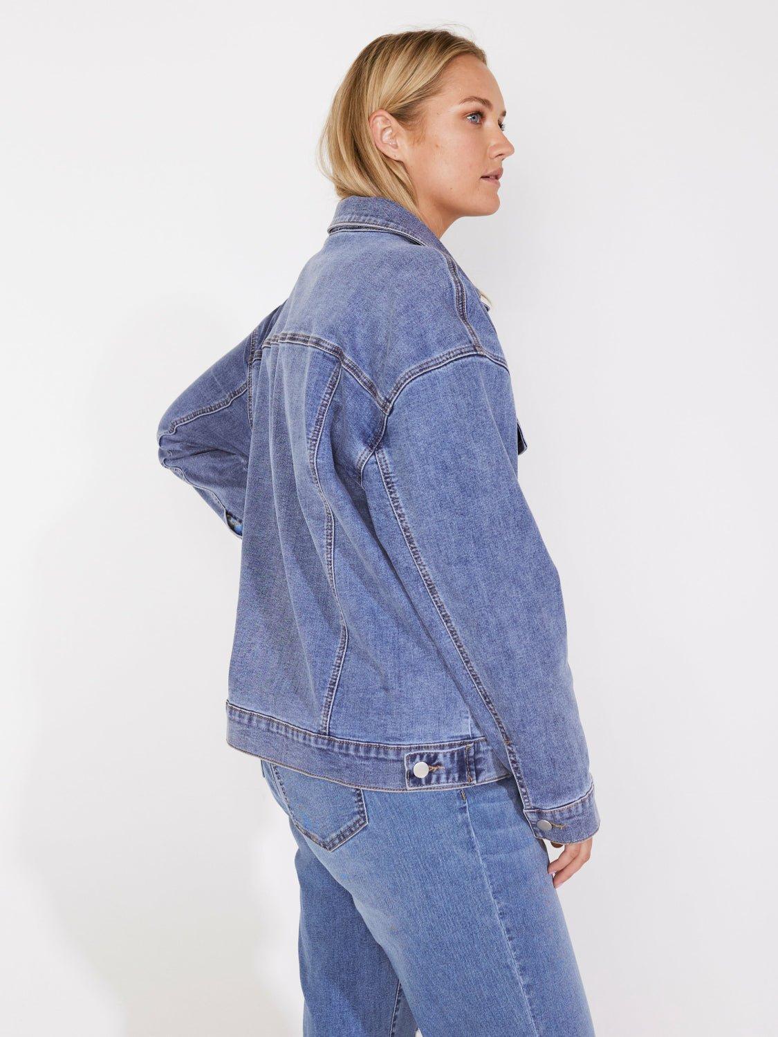 88 International Light Wash Westport Trucker Jacket - Plus Jean Product Image