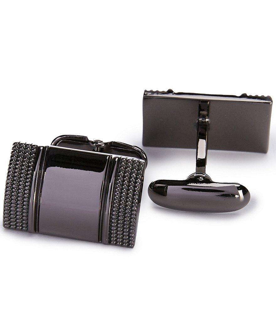 Roundtree & Yorke Side Grid Cuff Links Product Image