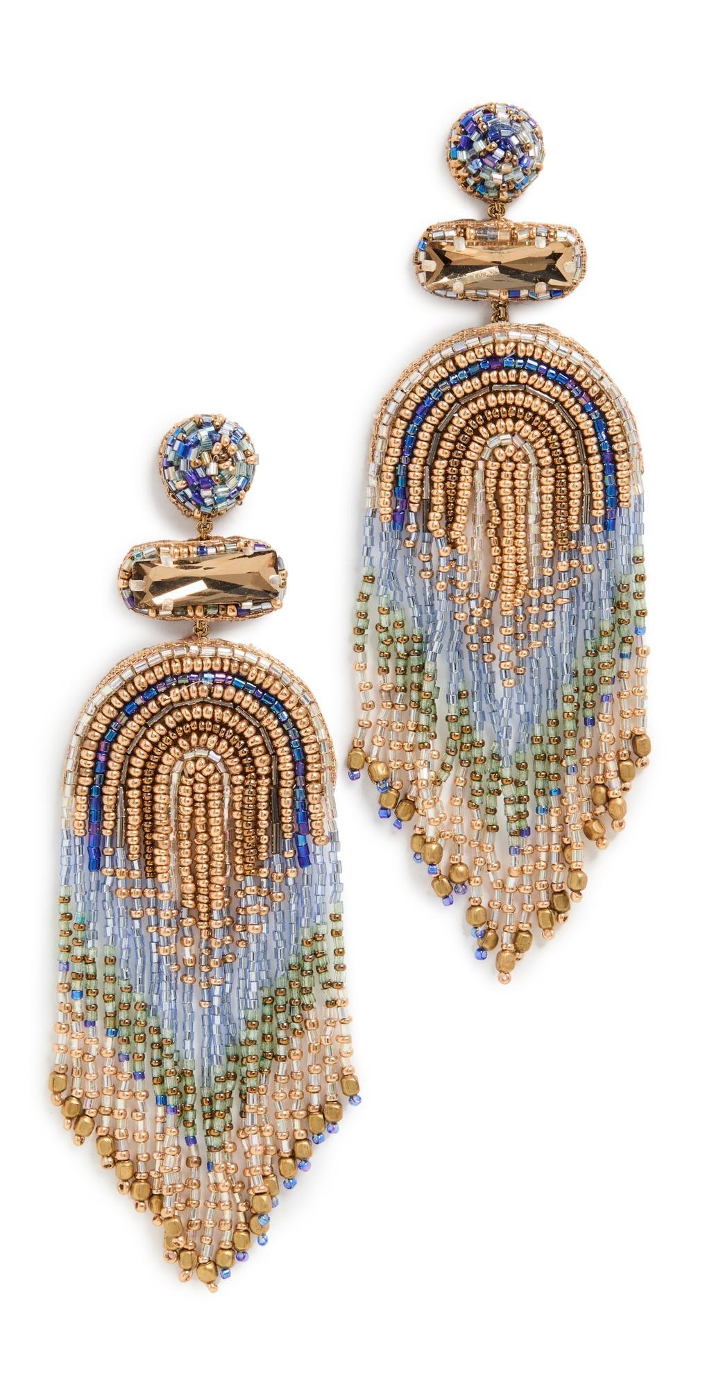 Deepa Gurnani Ishani Beaded Drop Earrings Product Image