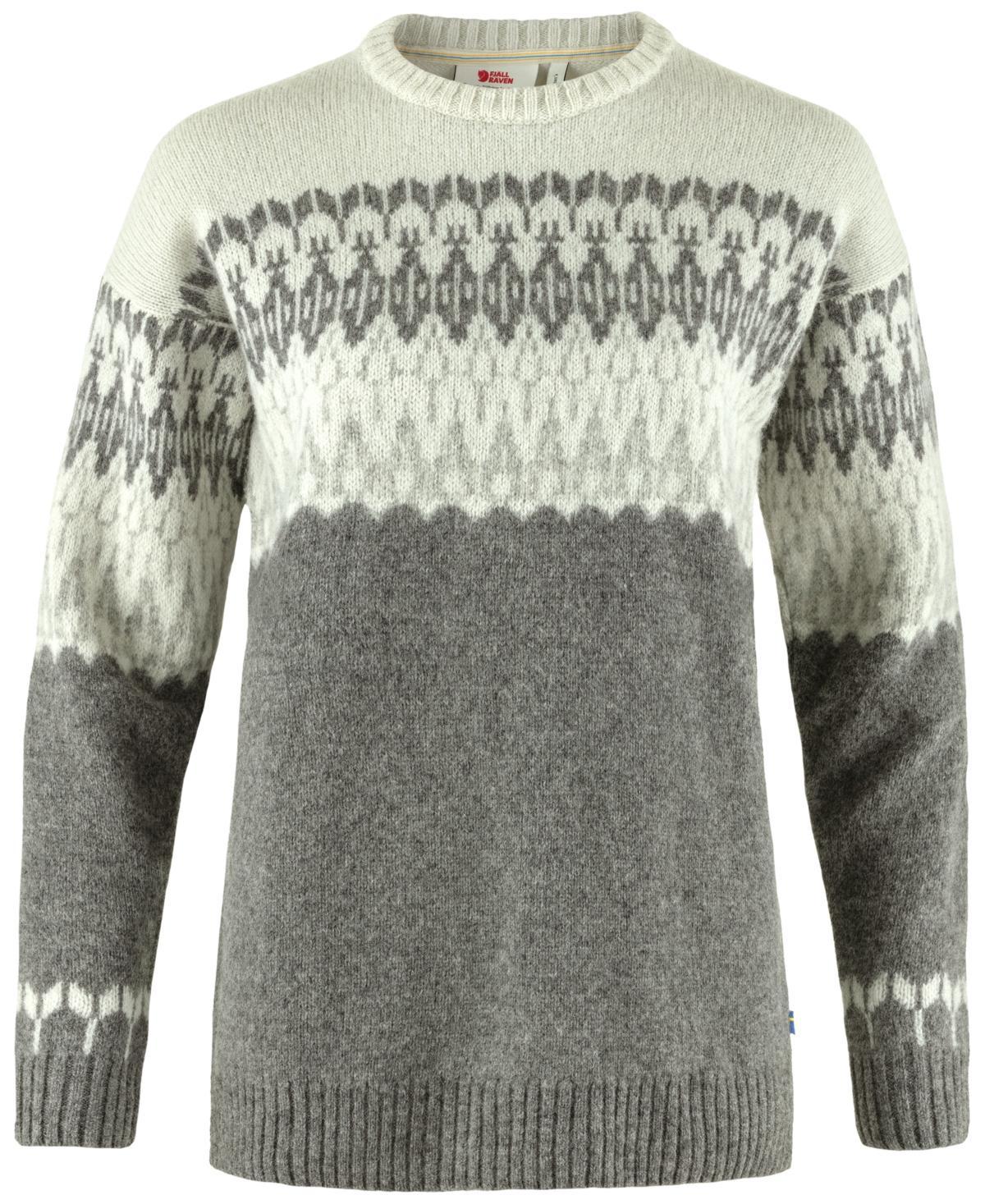 Fjallraven Womens Ovik Path Wool Jacquard-Knitted Sweater Product Image