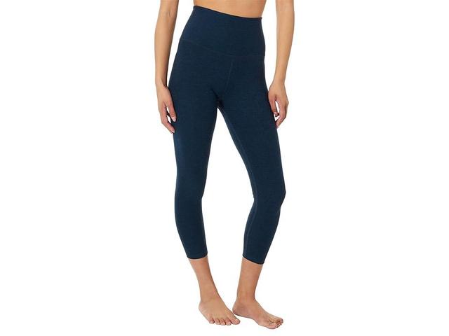 Beyond Yoga Spacedye Walk And Talk High-Waisted Capri Leggings (Nocturnal ) Women's Clothing Product Image