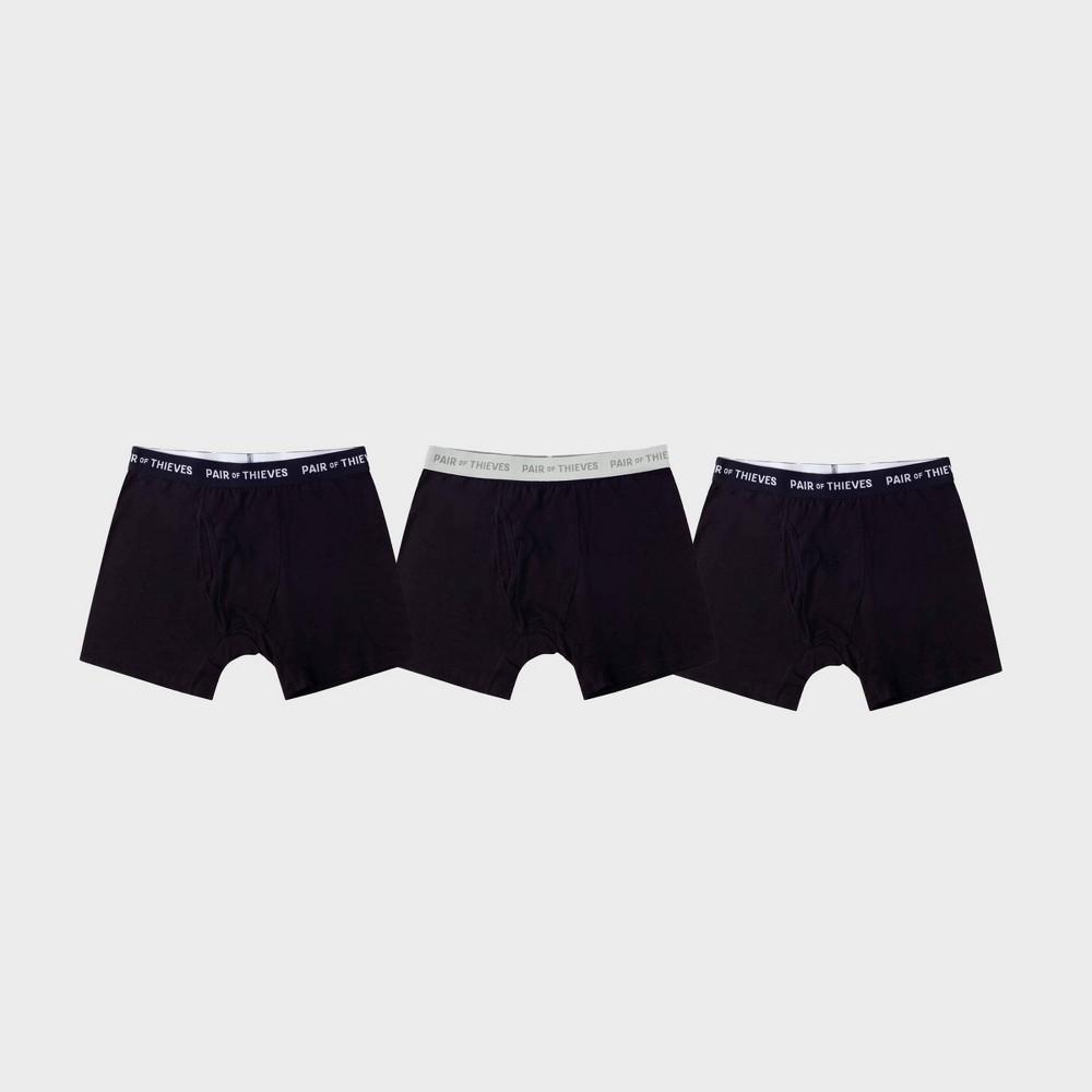 Pair of Thieves Mens 2+1 Bonus Pack Super Soft Boxer Briefs - Black L Product Image