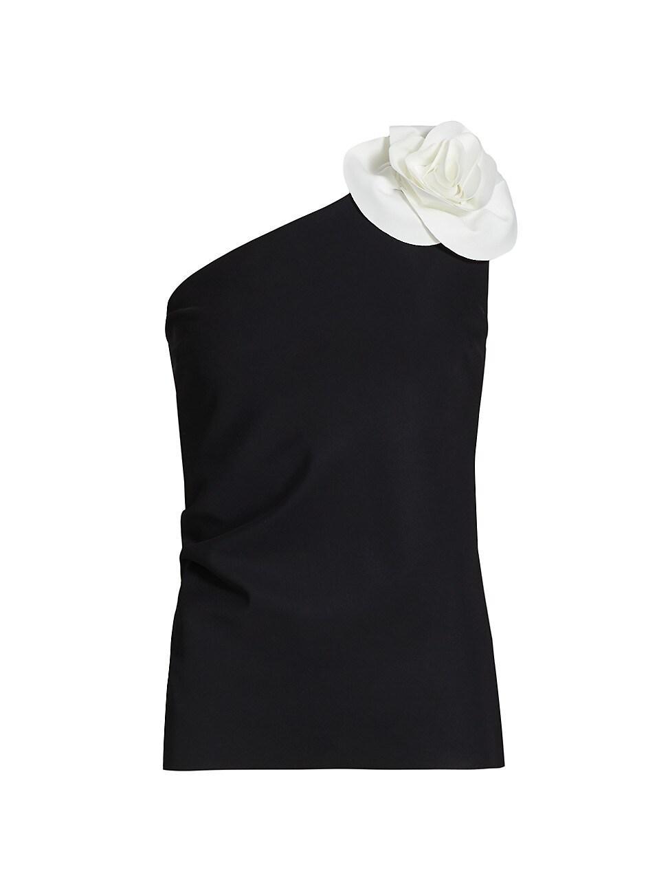 Womens Flower One-Shoulder Top product image