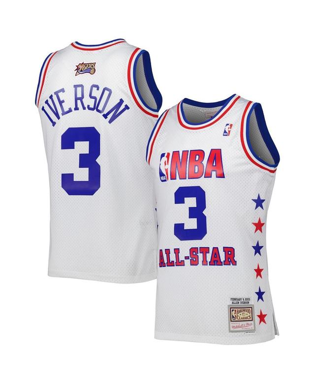 Mens Mitchell & Ness Allen Iverson White Eastern Conference 2003 All Star Game Swingman Jersey - White Product Image