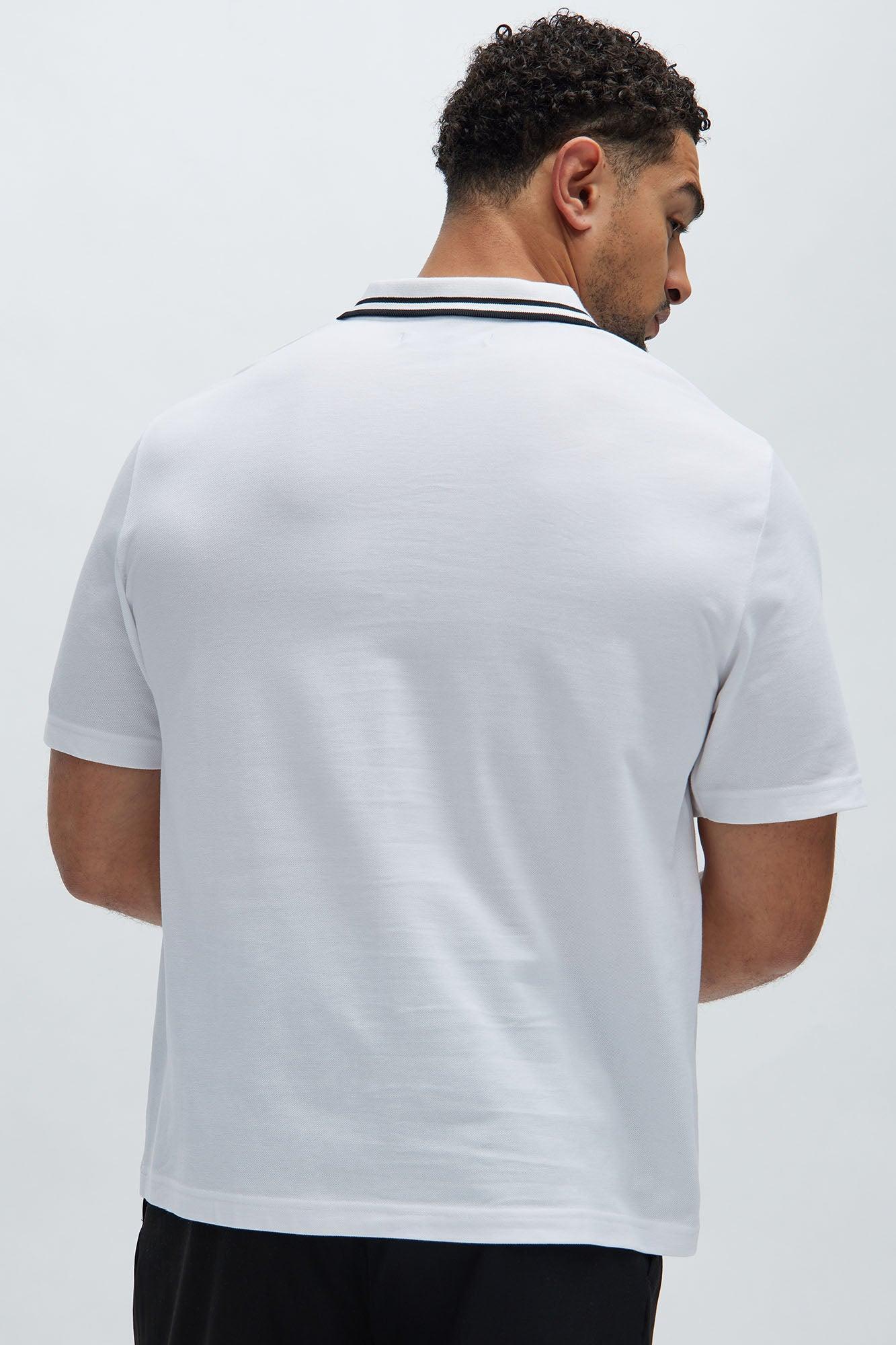 Jaxon Short Sleeve Polo - White Product Image