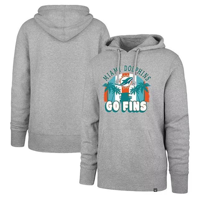 Mens 47 Gray Miami Dolphins Regional Headline Pullover Hoodie Product Image