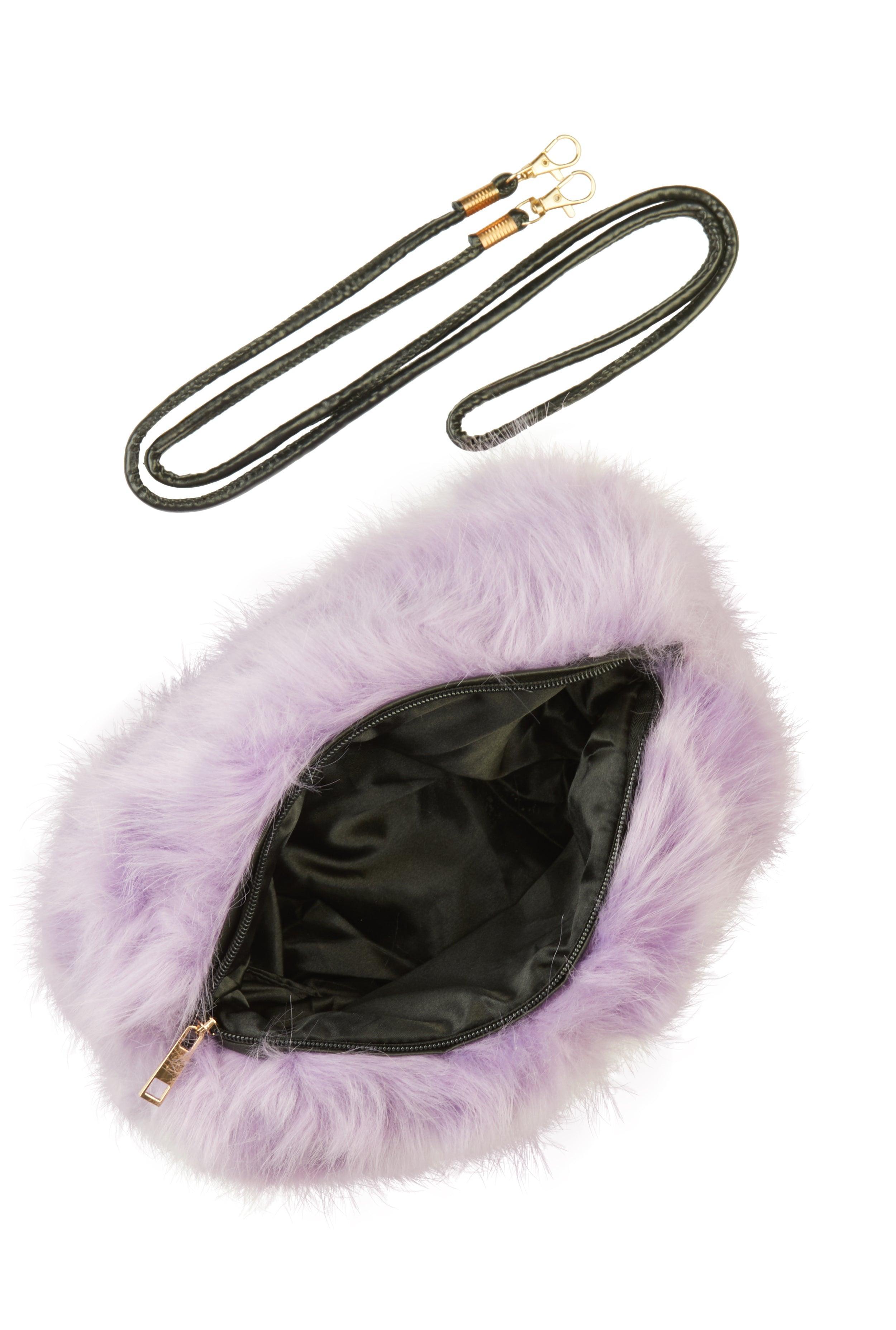 Faux Fur Muff Crossbody Bag Female Product Image