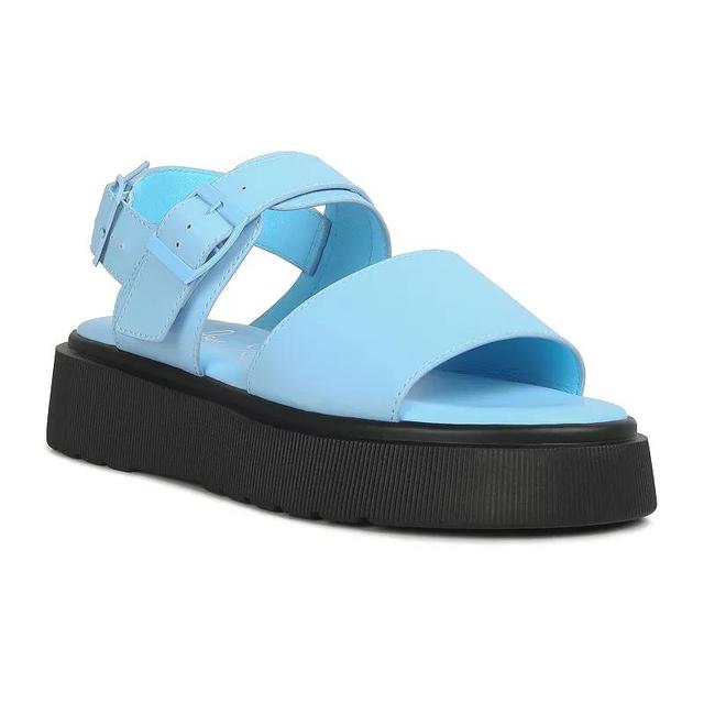 London Rag Gladen Pin Buckle Womens Platform Sandals Product Image