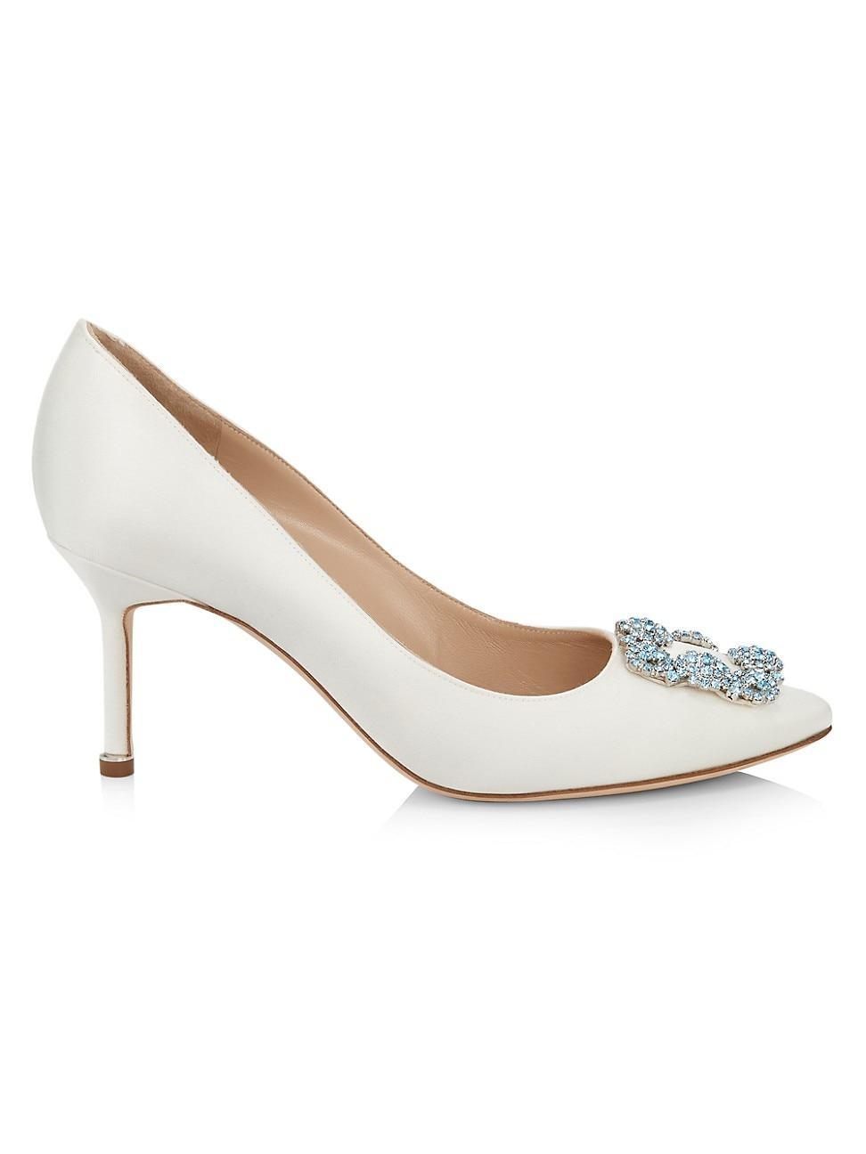 Womens Hangisi 70MM Embellished Satin Pumps Product Image