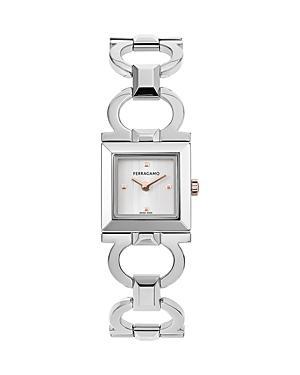 Salvatore Ferragamo Womens Swiss Silver-Tone Bracelet Watch 20mm Product Image