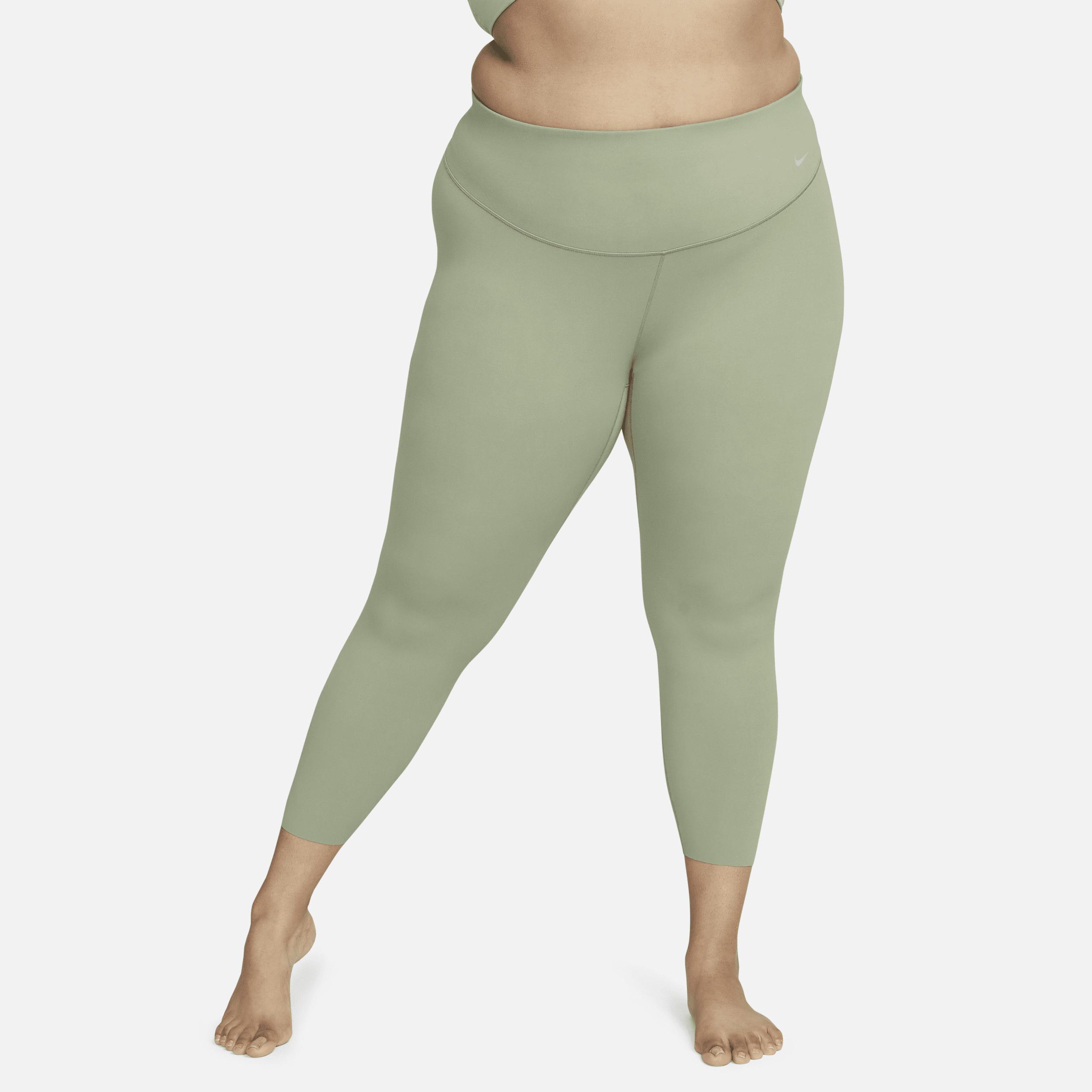 Nike Women's Zenvy Gentle-Support High-Waisted 7/8 Leggings (Plus Size) in Green, Size: 2X  Product Image