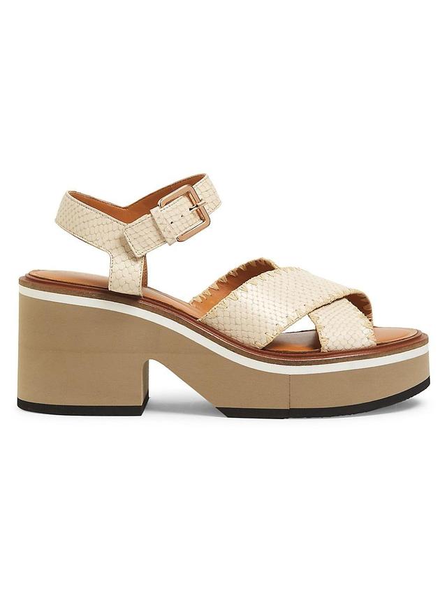 Womens Charlisr 40MM Leather Sandals Product Image