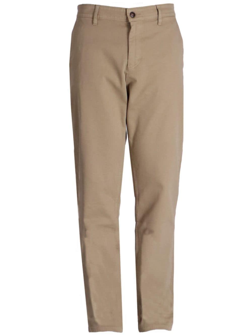 Mid-rise Tapered-leg Trousers In Neutrals Product Image