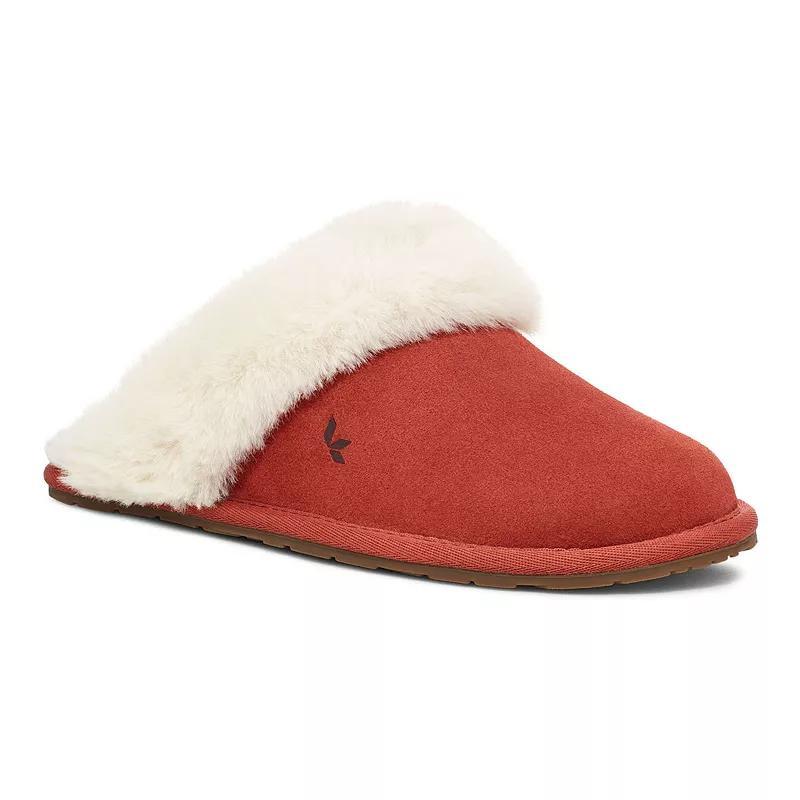 Koolaburra by UGG Milo Womens Scuff Slippers Red Brown Product Image