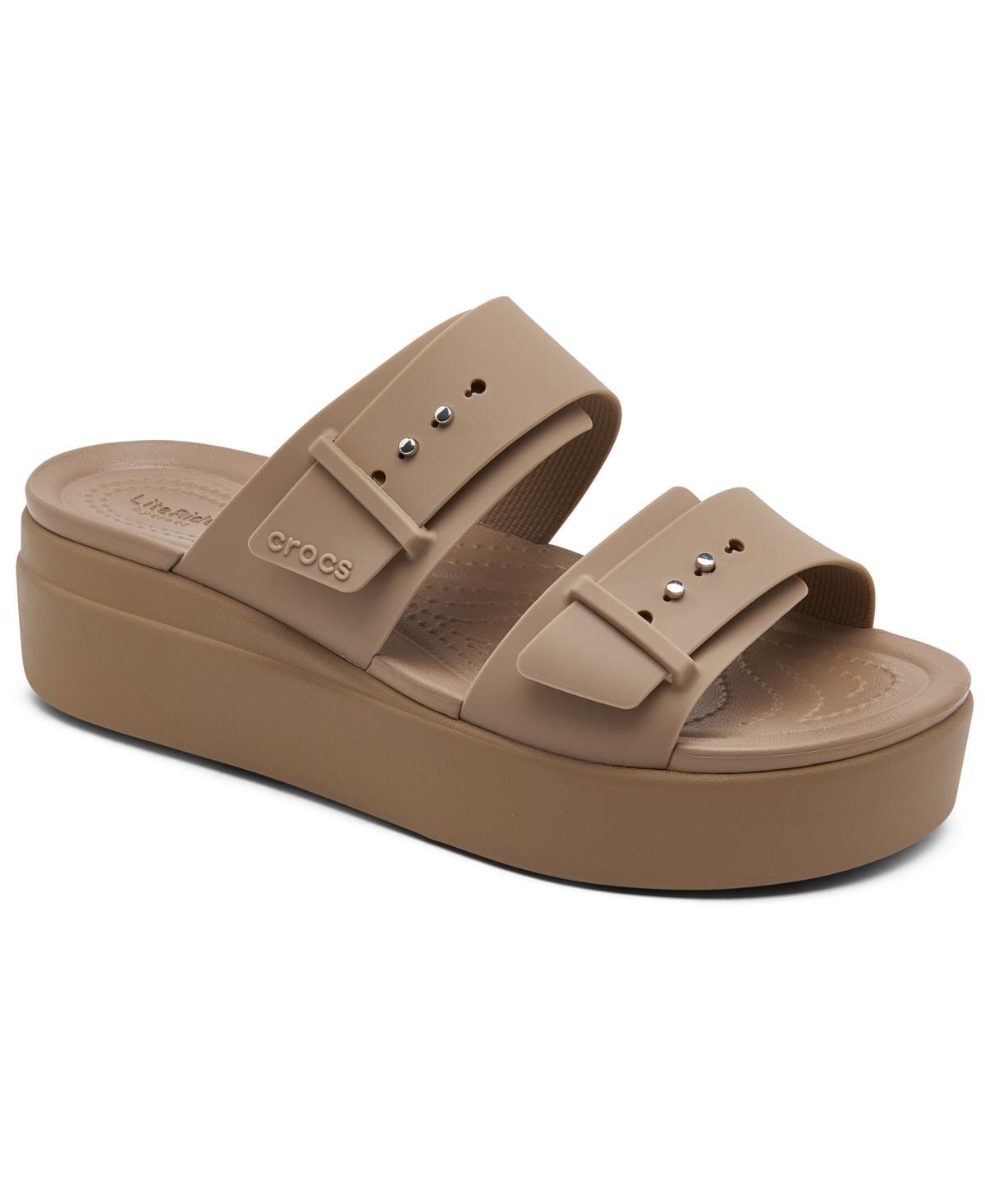 Crocs Womens Brooklyn Low Wedge Sandals from Finish Line Product Image