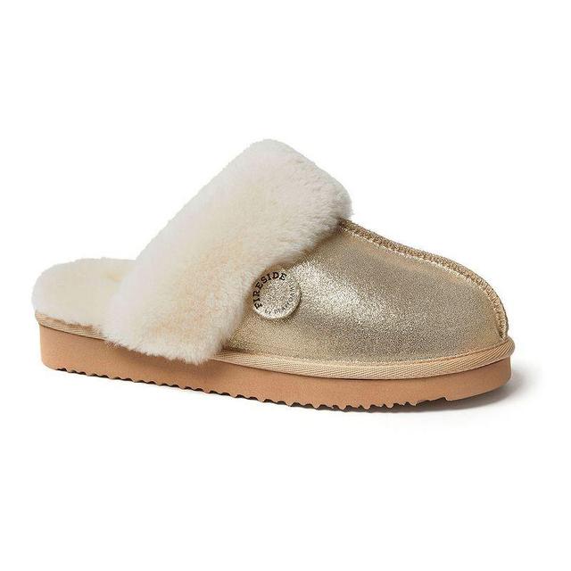 Fireside By Dearfoams Sydney Womens Shearling Scuff Slippers Product Image