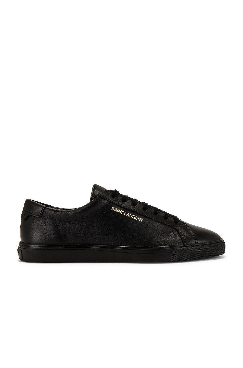 Saint Laurent Andy Sneaker in Black - Black. Size 42 (also in 41, 43, 44, 45). Product Image