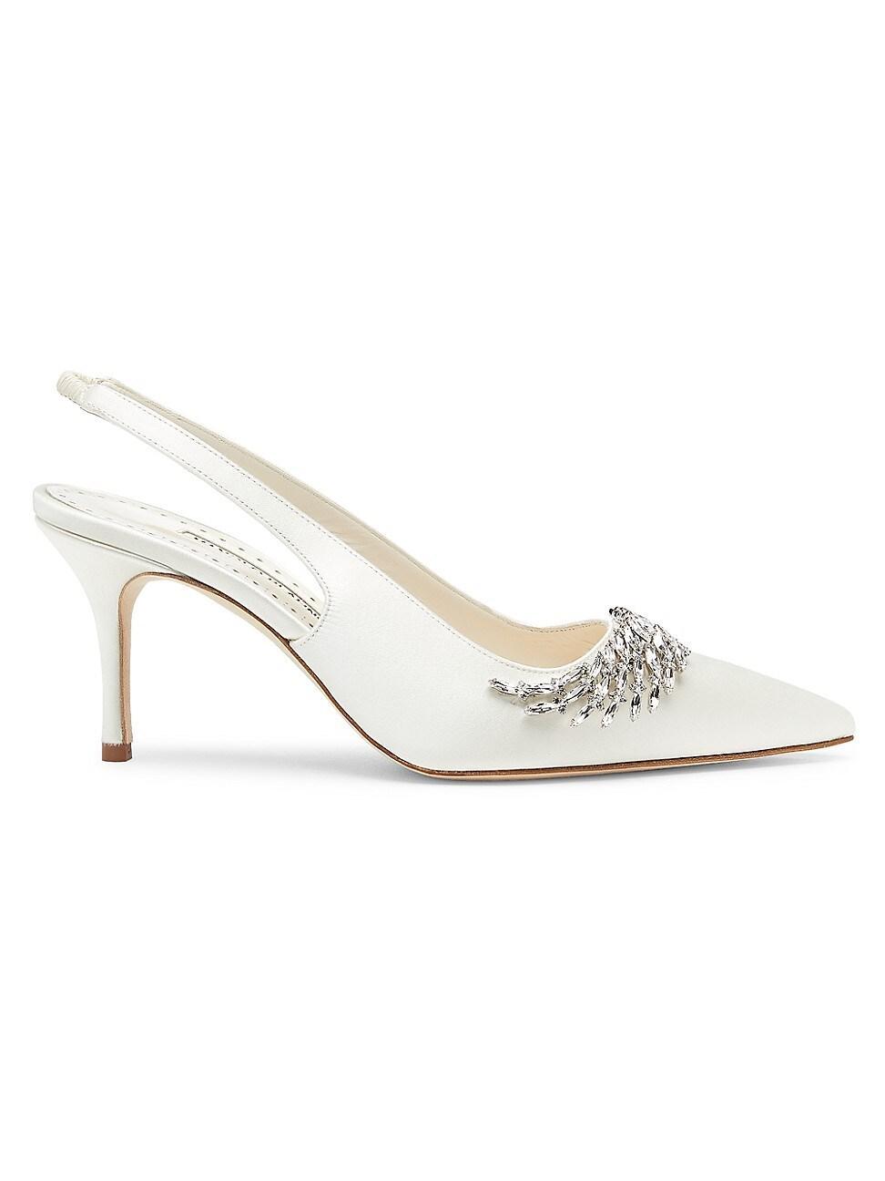 Womens Terala 70MM Crystal-Embellished Slingback Pumps Product Image