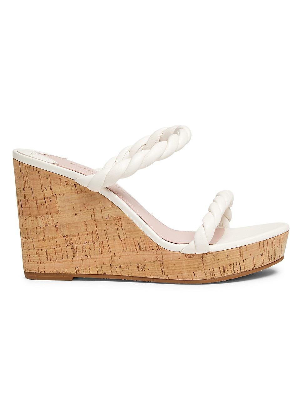 Womens Nina Leather Wedge Sandals Product Image