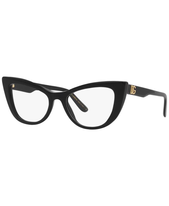 Dolce&Gabbana DG3354 Womens Cat Eye Eyeglasses - Black Product Image