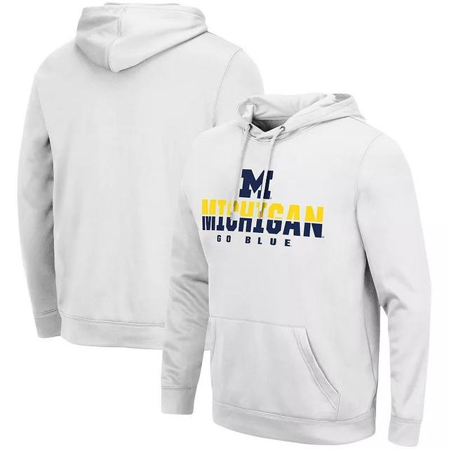 Mens Colosseum Michigan Wolverines Lantern Pullover Hoodie Product Image